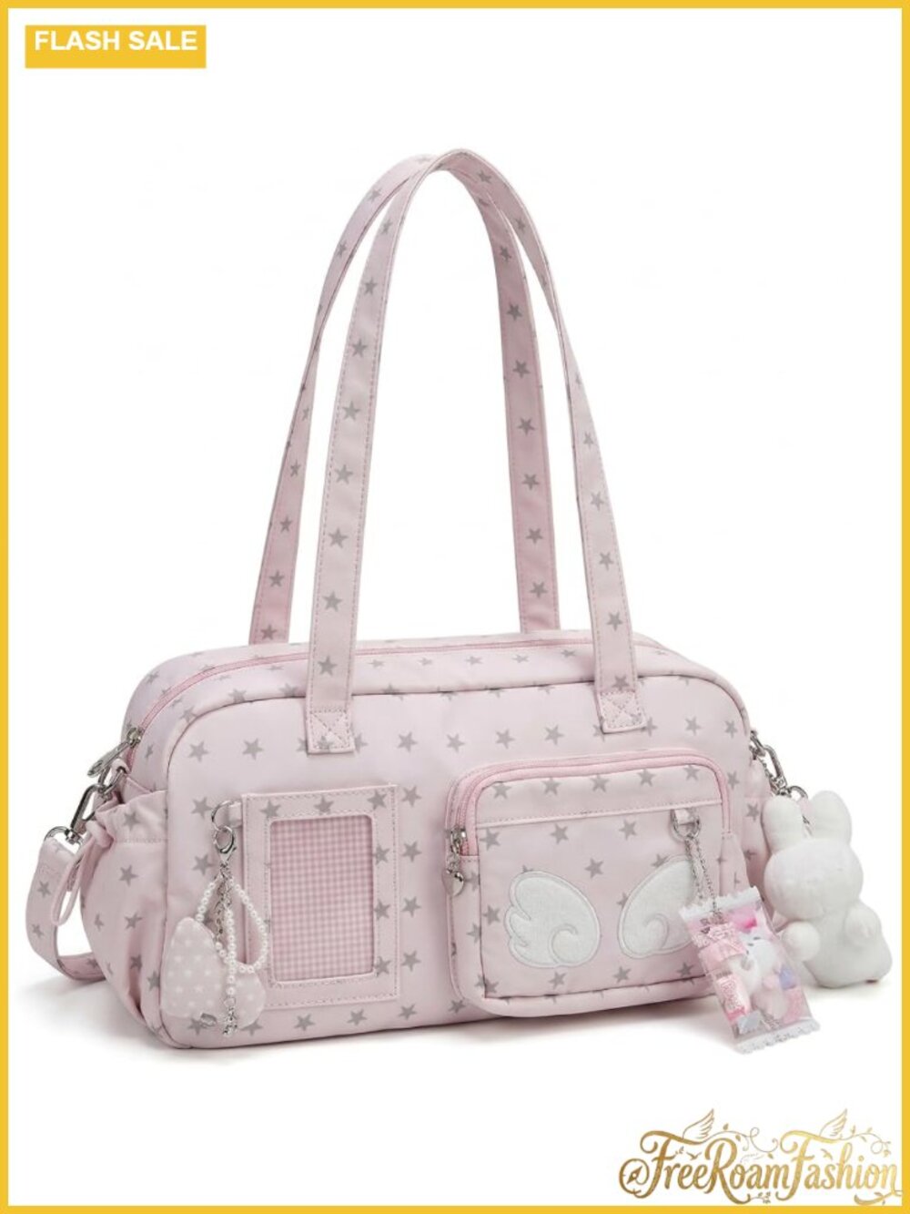 Kawaii Ita Bag Crossbody Y2K Star Print Small Tote Japanese Handbag